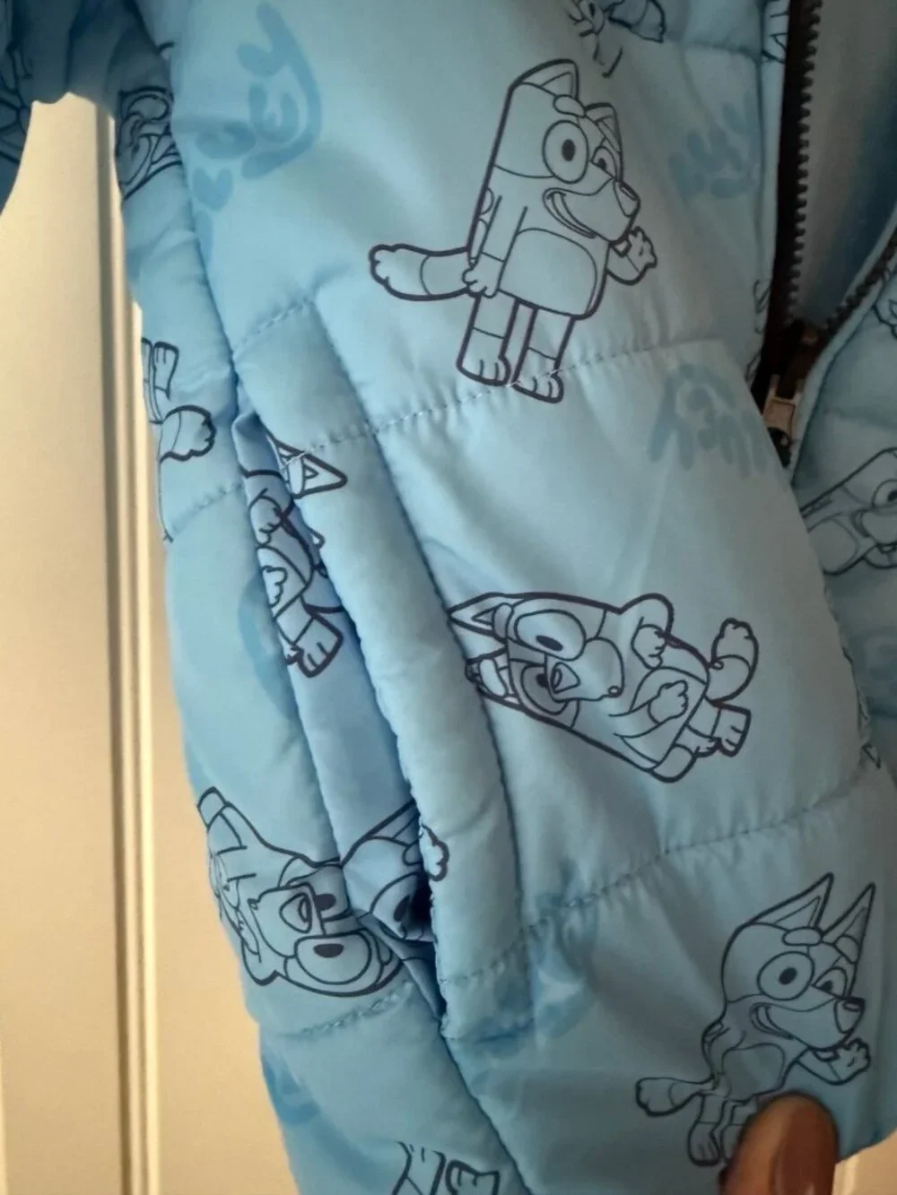 5T bluey reversable toddler coat